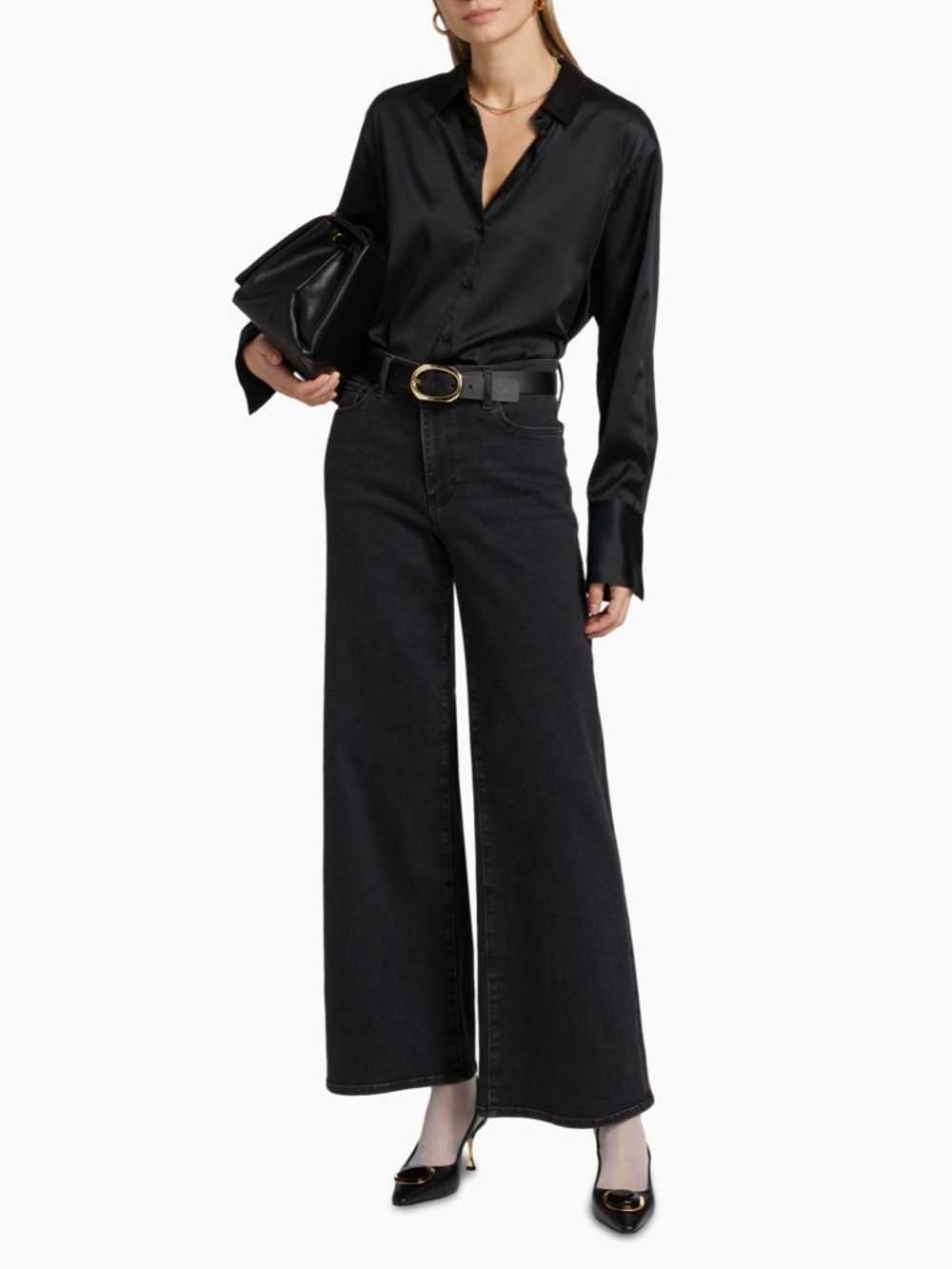 FRAME Le Slim Palazzo Jeans - Picture 3 of 14
